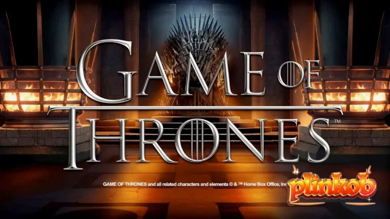 Tampilan visual slot Game of Thrones dengan elemen rumah-rumah besar dari serial tersebut.